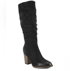 White Mountain Trunell Black Heeled Boots; 8.5